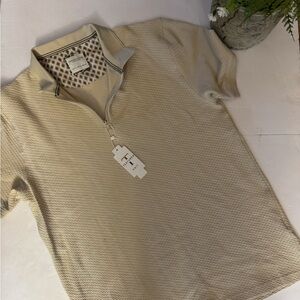 Denim & Flower Beige Polo Shirt